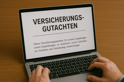 Beispielbild "Versicherungsgutachten"
