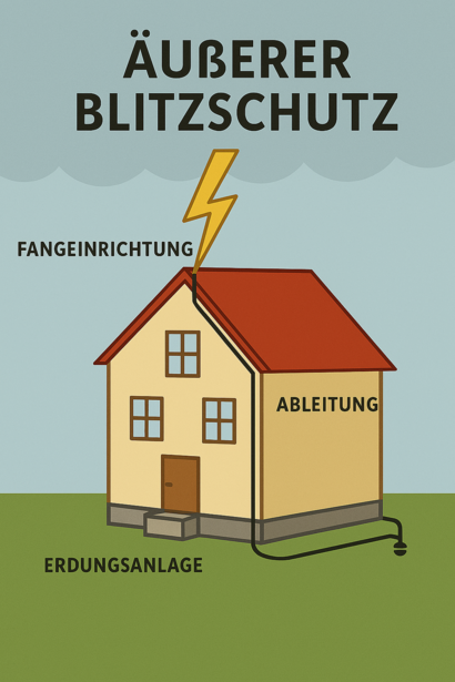 Beispielbild "Äußerer Blitzschutz"